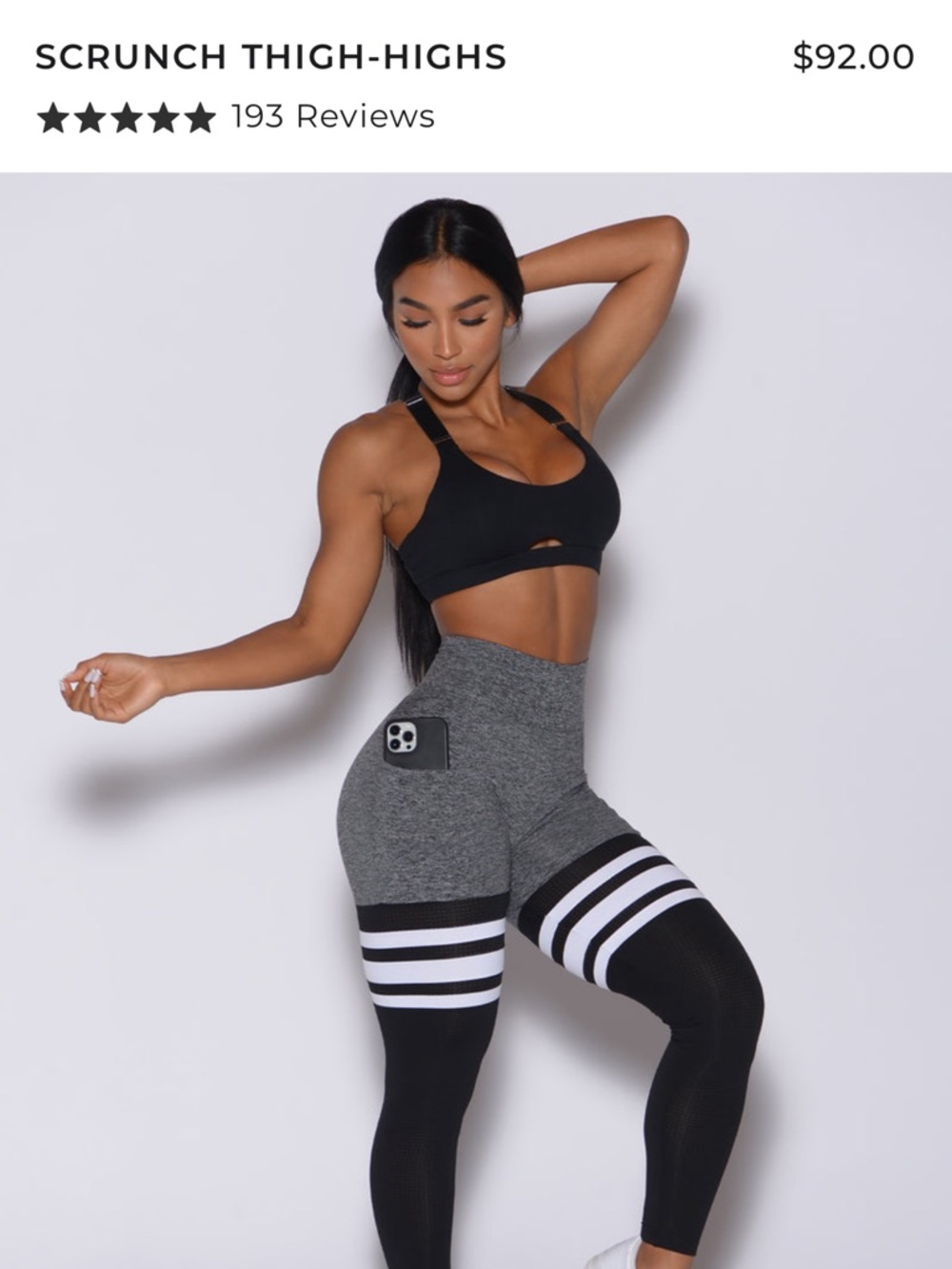 Bombshell scrunch thigh high